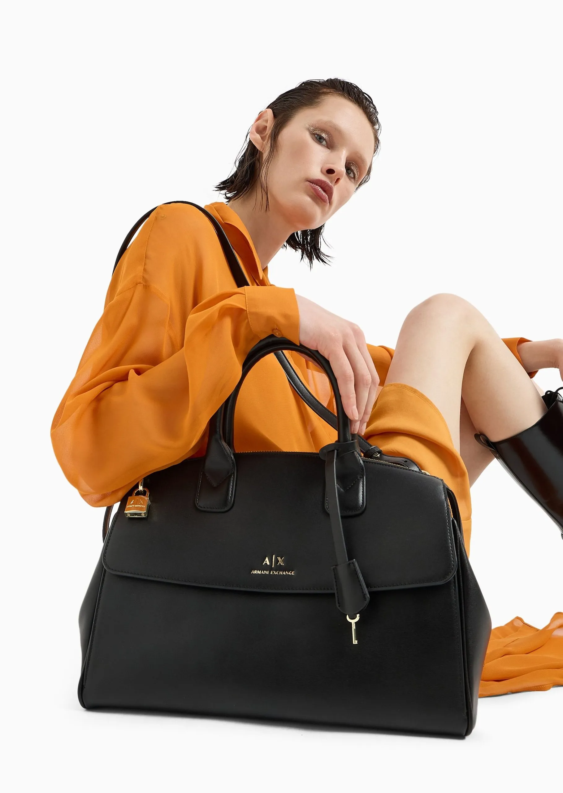 AX – BORSA TOTE CON LUCCHETTO