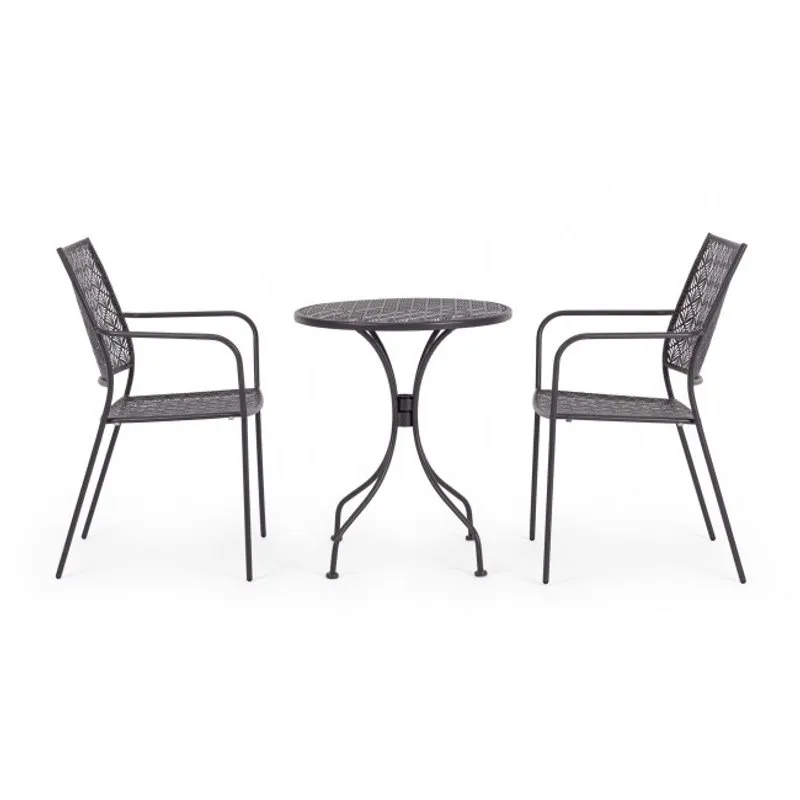 Bizzotto outdoor Tavolo Lizette antracite d60