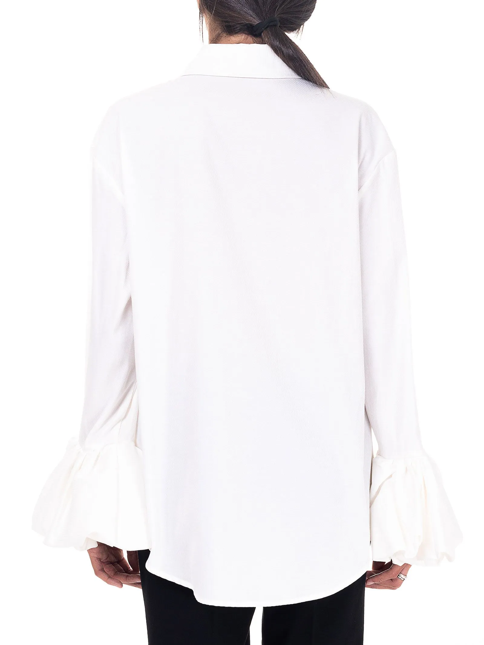 CAMICIA BIANCA IN MISTO COTONE