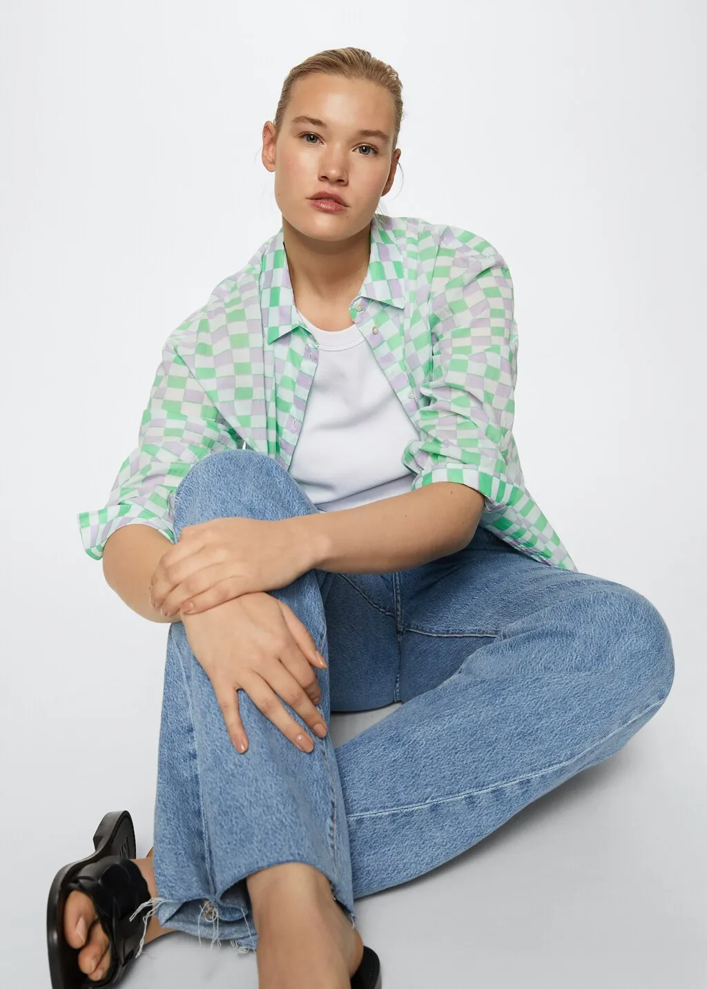 Camicia cotone stampata