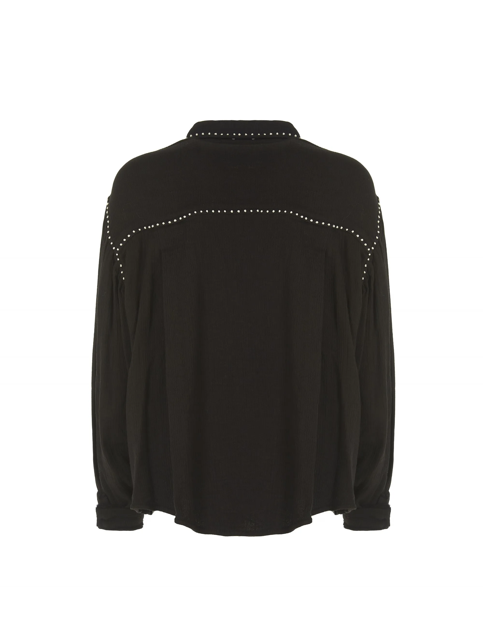 CAMICIA NERA IN COTONE