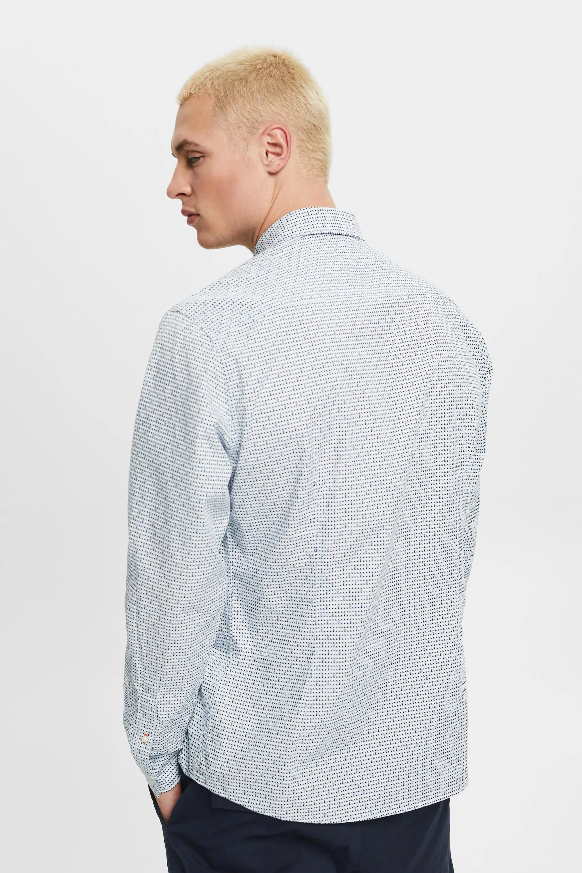 Camicia slim fit con motivo allover