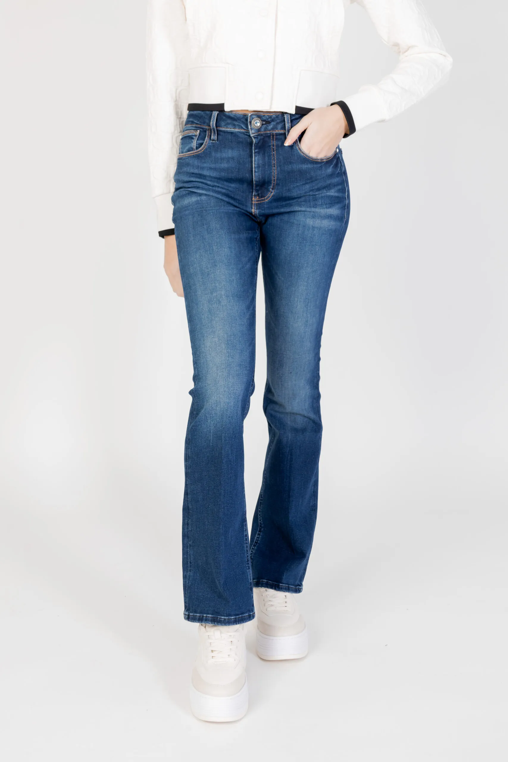 Jeans bootcut Guess SEXY FLARE Denim scuro