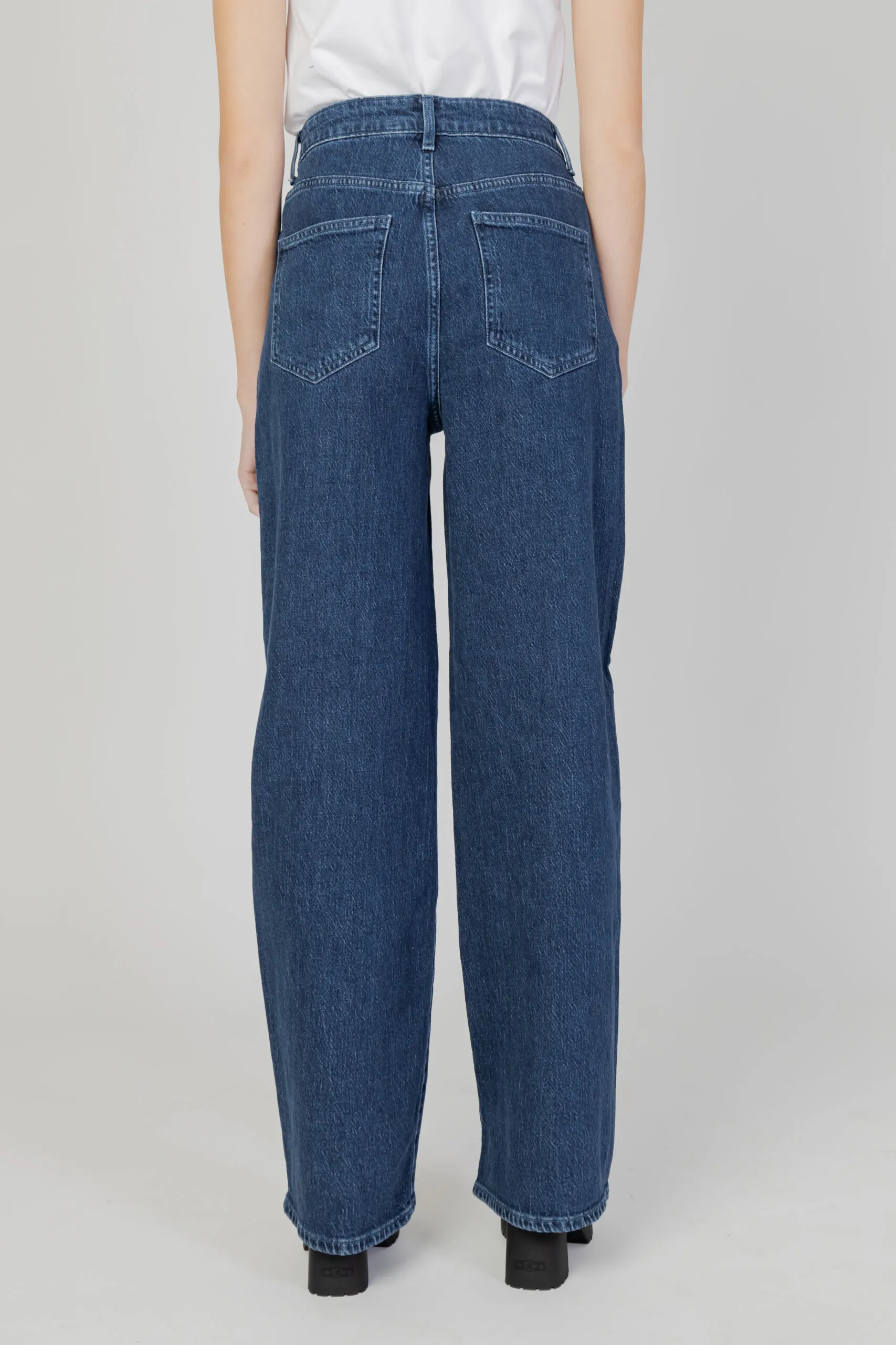 Jeans larghi Vila Clothes vifreya hw wide press dbd jaf124 Denim scuro
