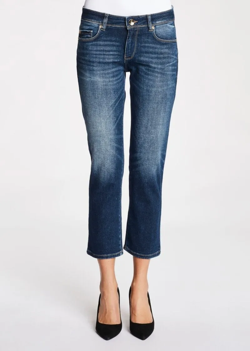 Jeans straight cropped