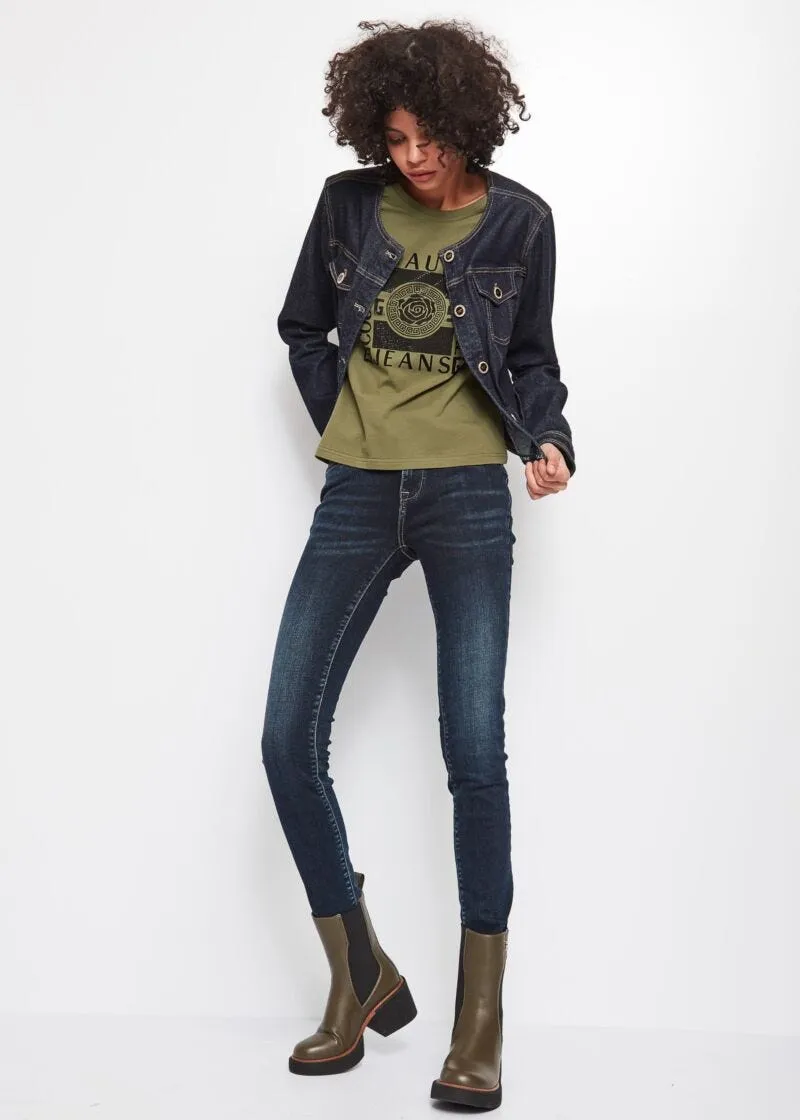 Jeggings indaco scuro