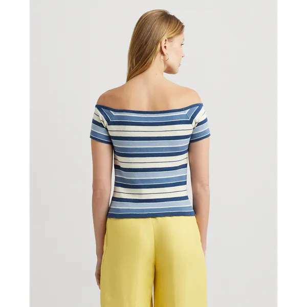 Maglia a righe a spalle scoperte