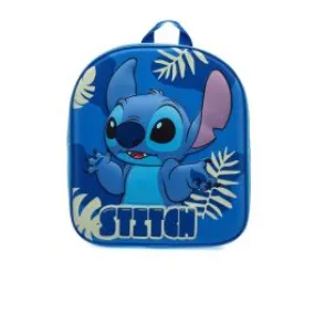 Zainetto scuola azzurro stampa stitch con zip